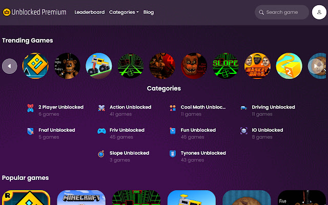 Unblocked Games World Browser Extensions