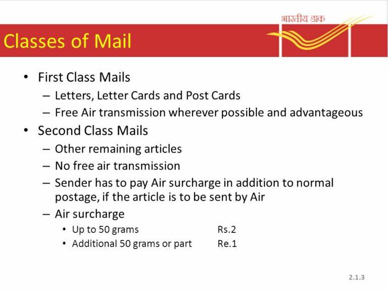 First Class Mail - Go In-Depth!
